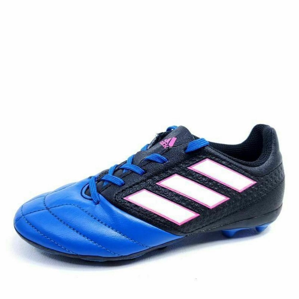Adidas Boys 13K Ace 17.4 FXG Football Cleats Blue - Picture 1 of 8